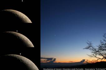 la Luna Occulta Venere, primo Dicembre 2008