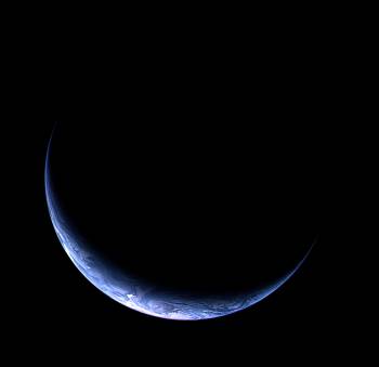 la Terra vista dalla sonda Rosetta