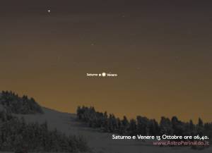 saturno venere 13 ottobre