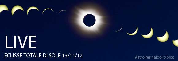 Seguire in diretta l’Eclisse Totale di Sole del 13 Novembre 2012.